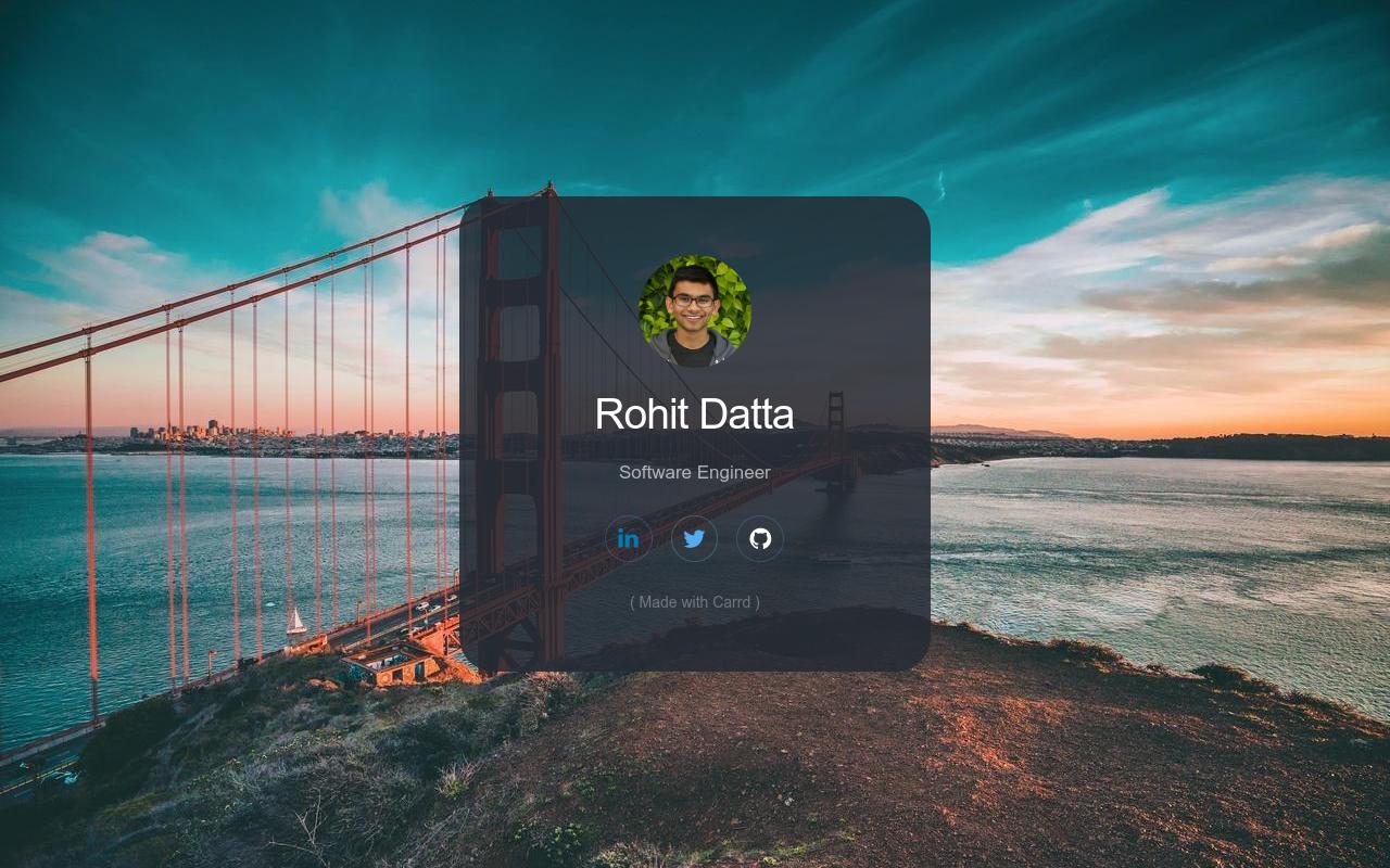 Carrd profile picture for @rohit